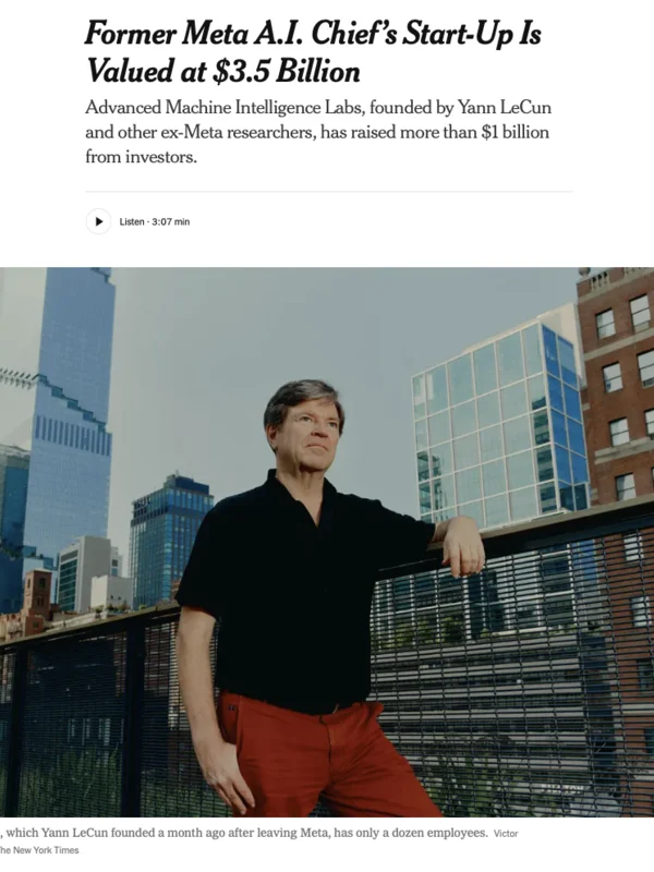 AMI Labs – New York Times (10 mars 2026)
