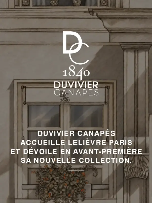 Communiqué de presse – Duvivier Canapés – Paris Design Week 2026