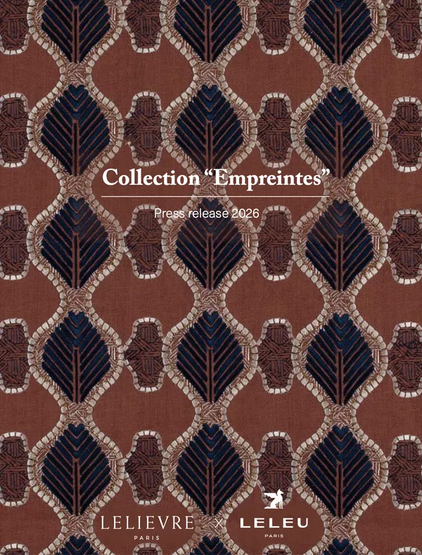 Dossier de presse – Collection Empreintes, Lelièvre Paris × Maison Leleu