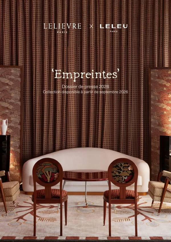 Communiqué de presse – Collection Empreintes, Lelièvre Paris × Maison Leleu (Septembre 2026)